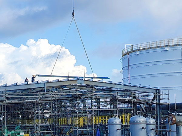 Бэйхай завершил проект крыши стальной конструкции базы нефтяных запасов