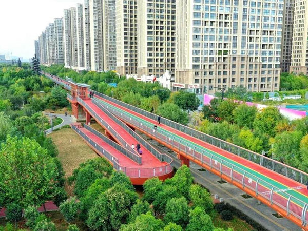 Luoyang Xingluo Lake Park Ledao Steel Structure Bridge Project