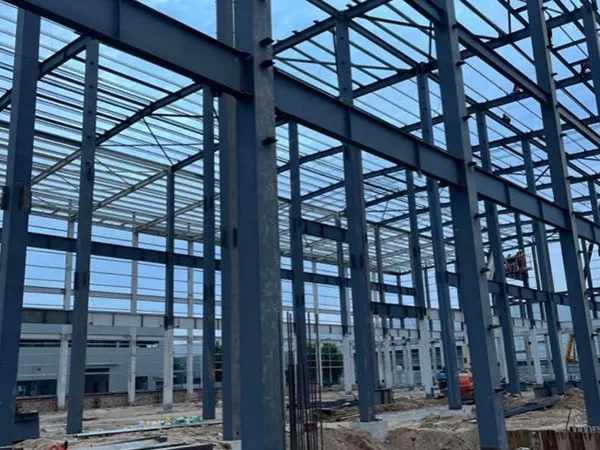 Industrial steel structure construction